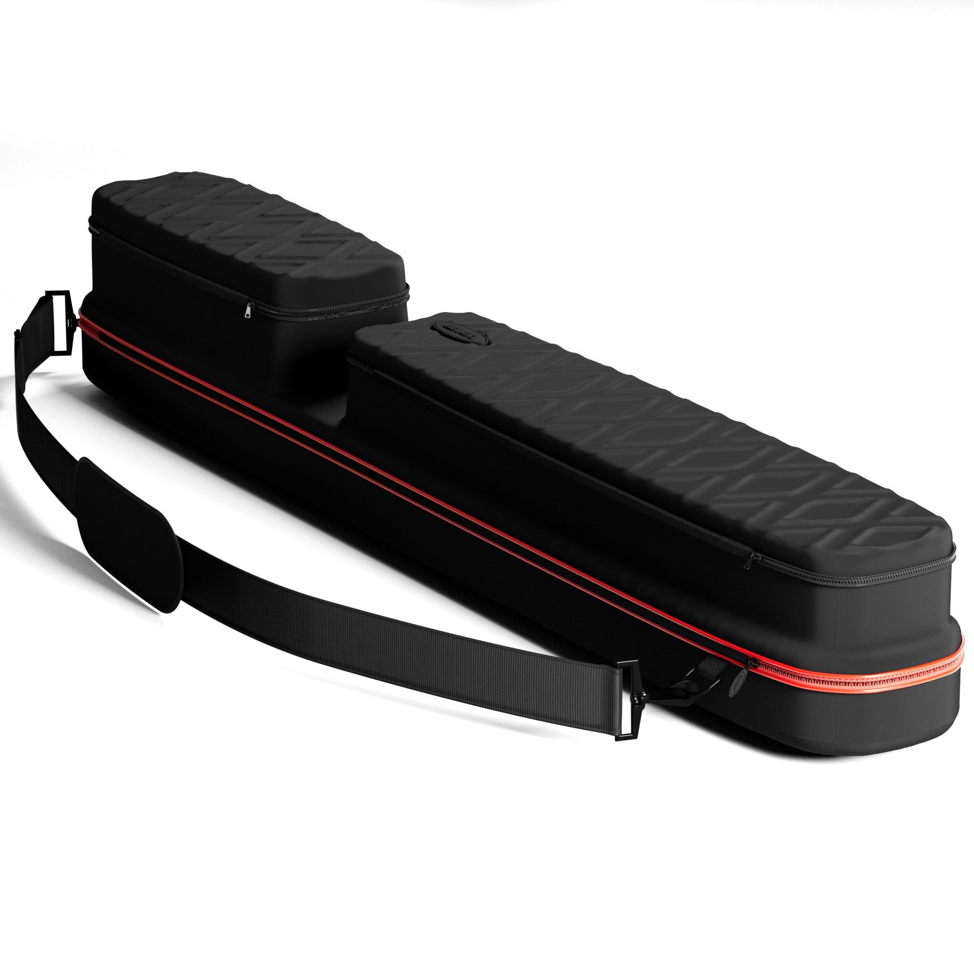 Casemaster Parallax Diamond Billiard Cue Case (Pool Stick Case) | Red