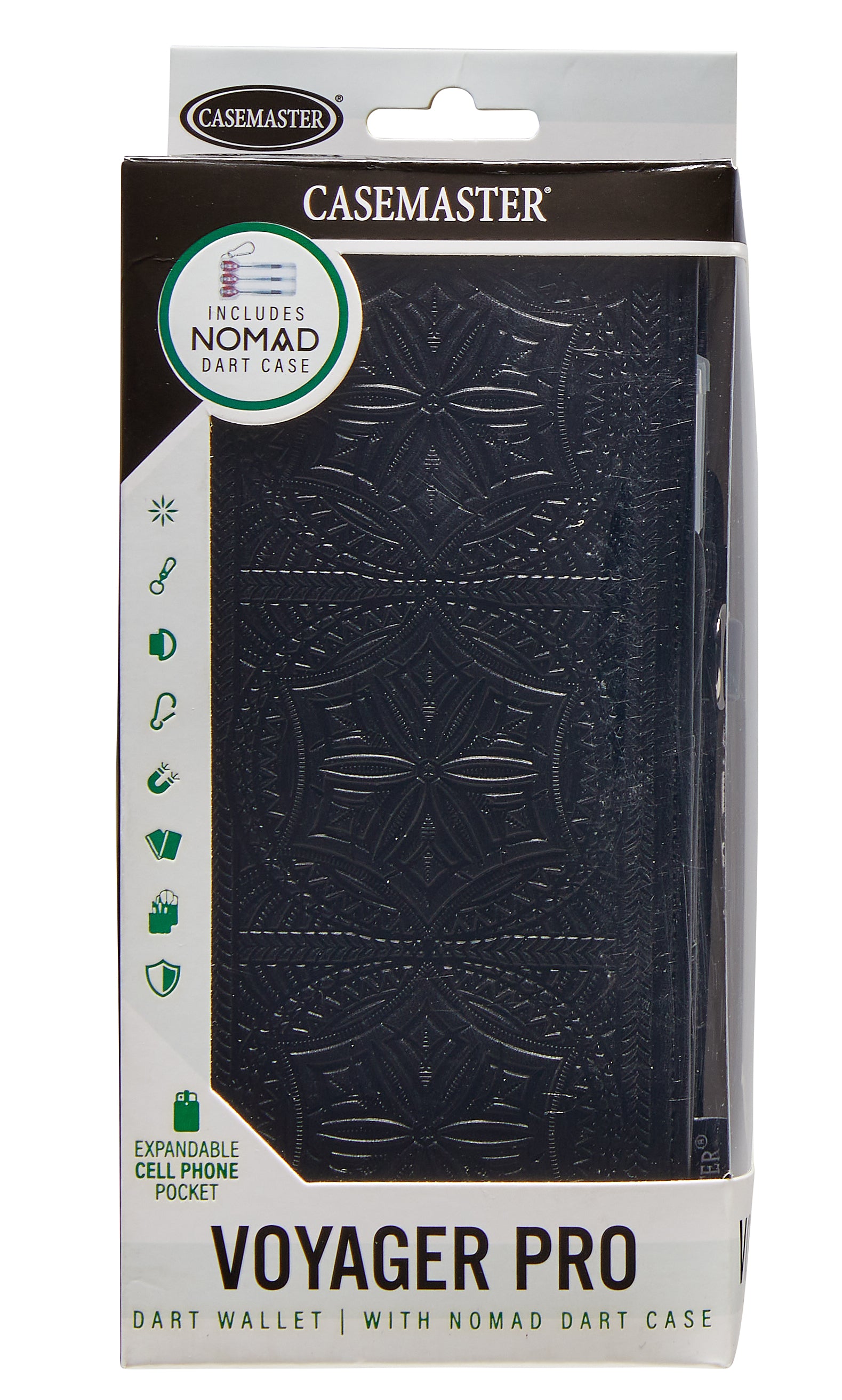 Casemaster Voyager Pro Dart Wallet with Nomad Dart Case | Black