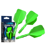 Viper Diamond Core II Standard flight, In-Between shaft, Neon Green