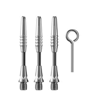 Viper Carbon Fiber Dart Shafts | Short | Silver