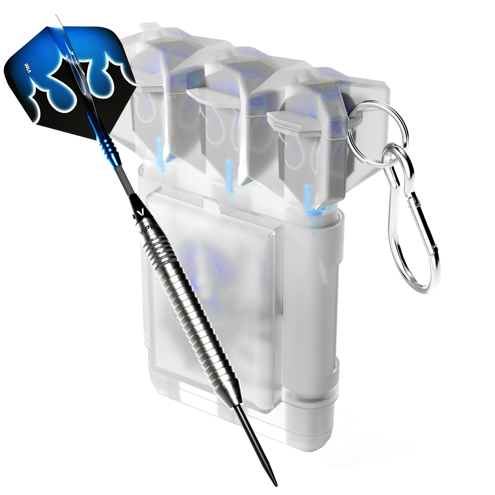 Viper Shot King Steel Tip Dart Set | 80% Tungsten | Blue | 24 Grams