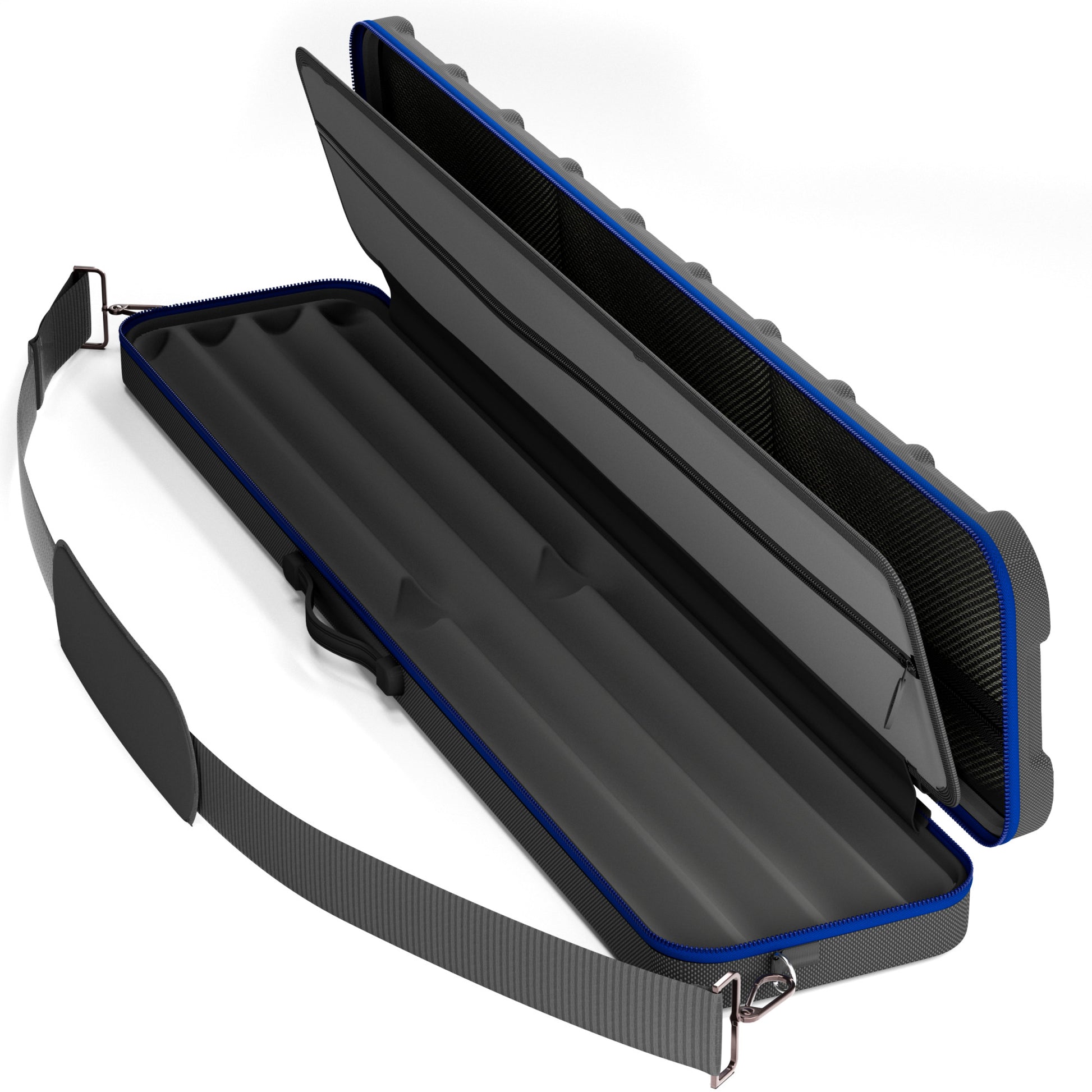 Casemaster Parallax Guard Billiard Cue Case (Pool Stick Case) | Blue