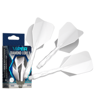 Viper Diamond Core II Standard flight, Medium shaft, White