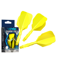Viper Diamond Core II Standard flight, In-Between shaft, Neon Yellow