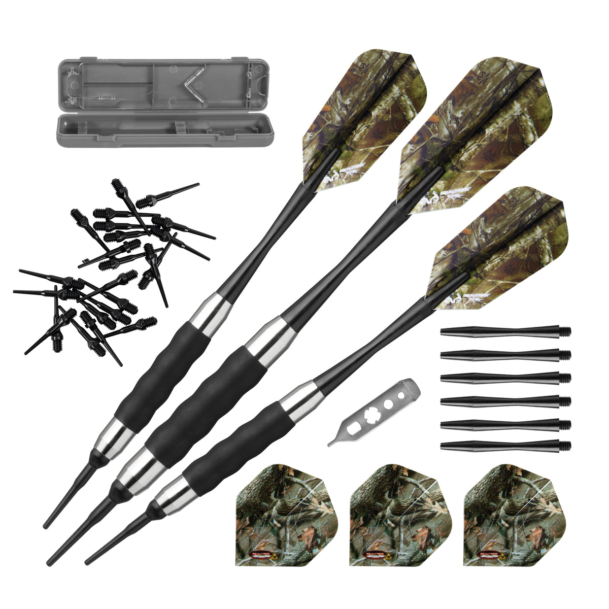 Viper Realtree Camouflage 16 Gram Soft Tip Darts & Casemaster Deluxe Realtree Dart Case