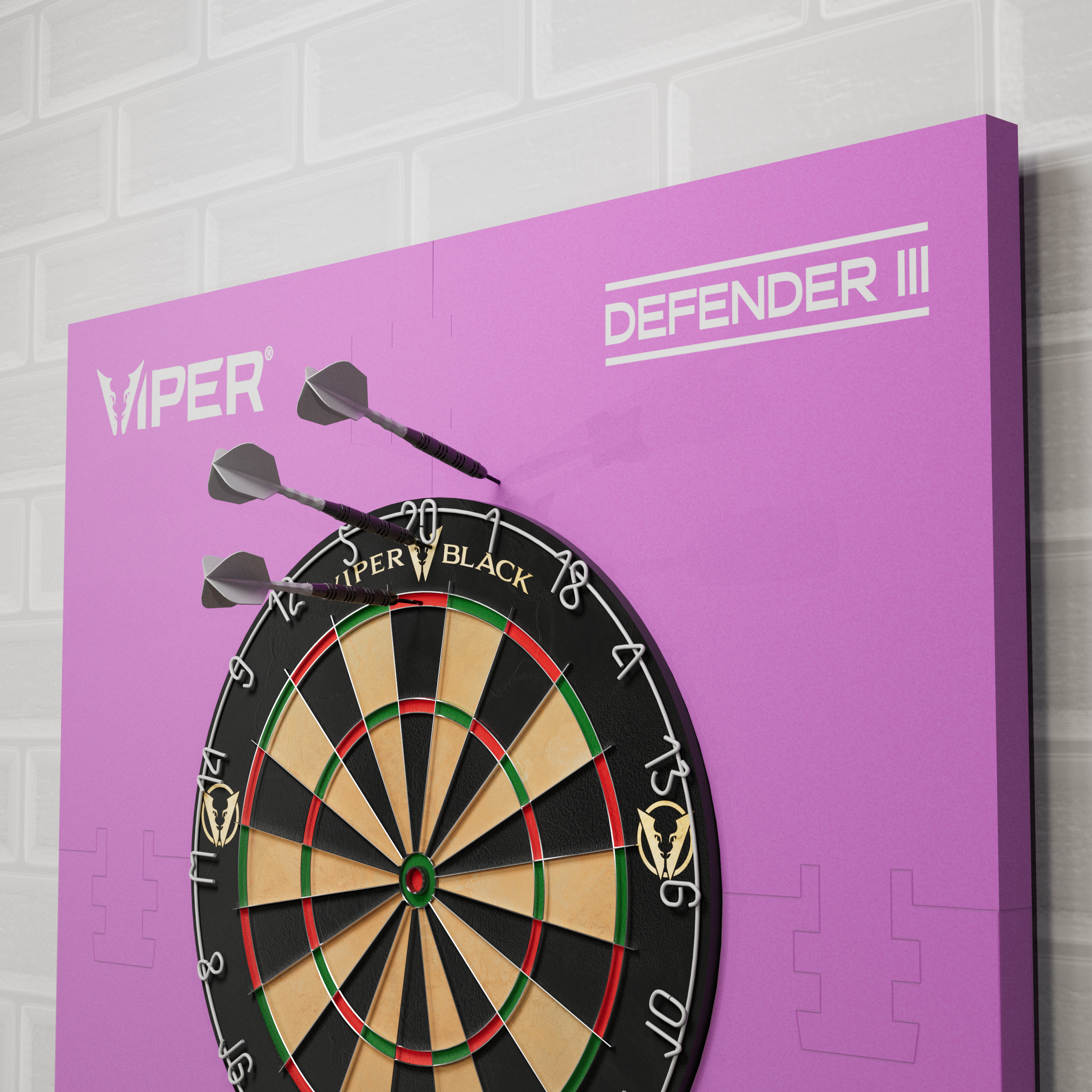 Viper Wall Defender III Dartboard Surround Pink