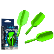 Viper Diamond Core II Slim flight, Short shaft, Neon Green