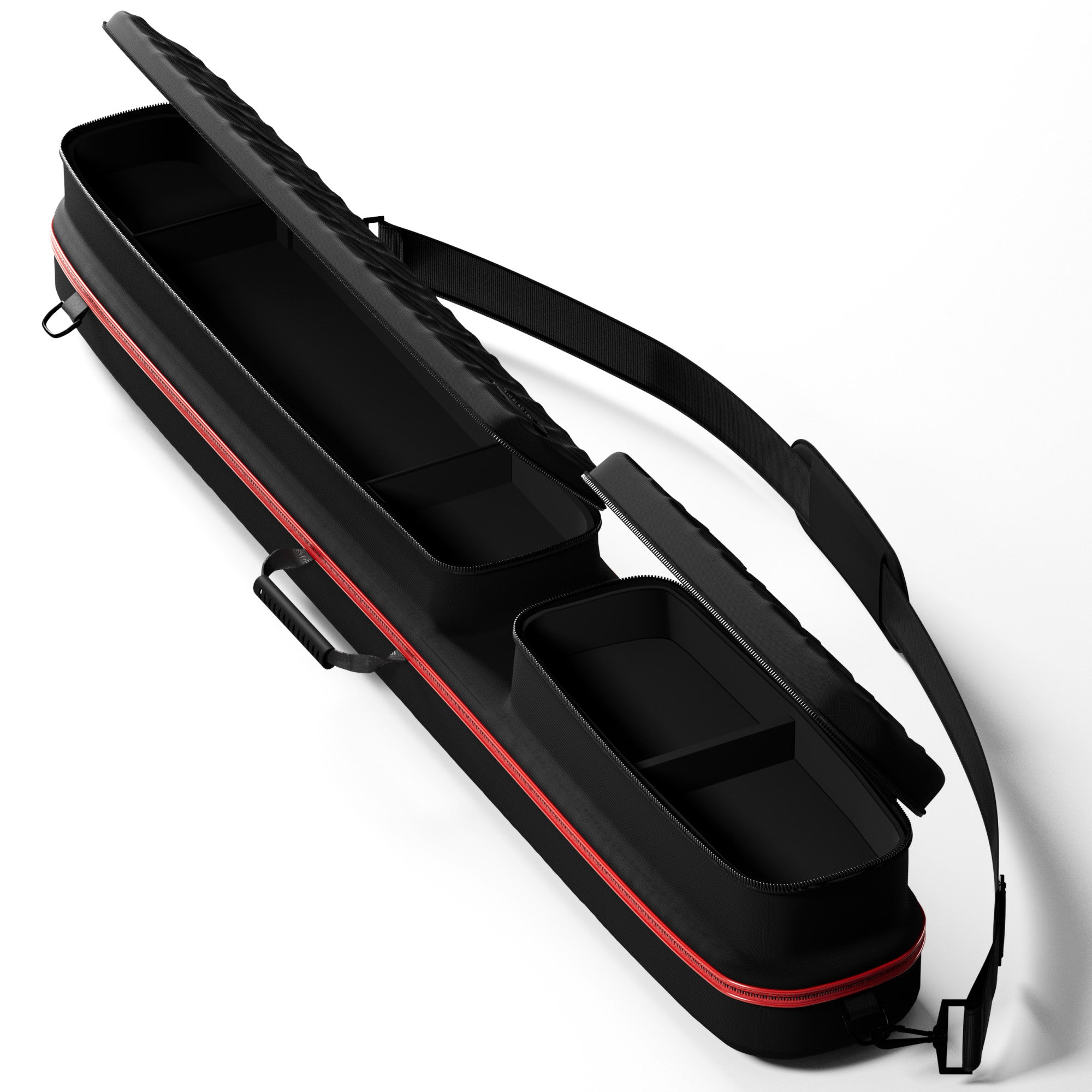 Casemaster Parallax Diamond Billiard Cue Case (Pool Stick Case) | Red