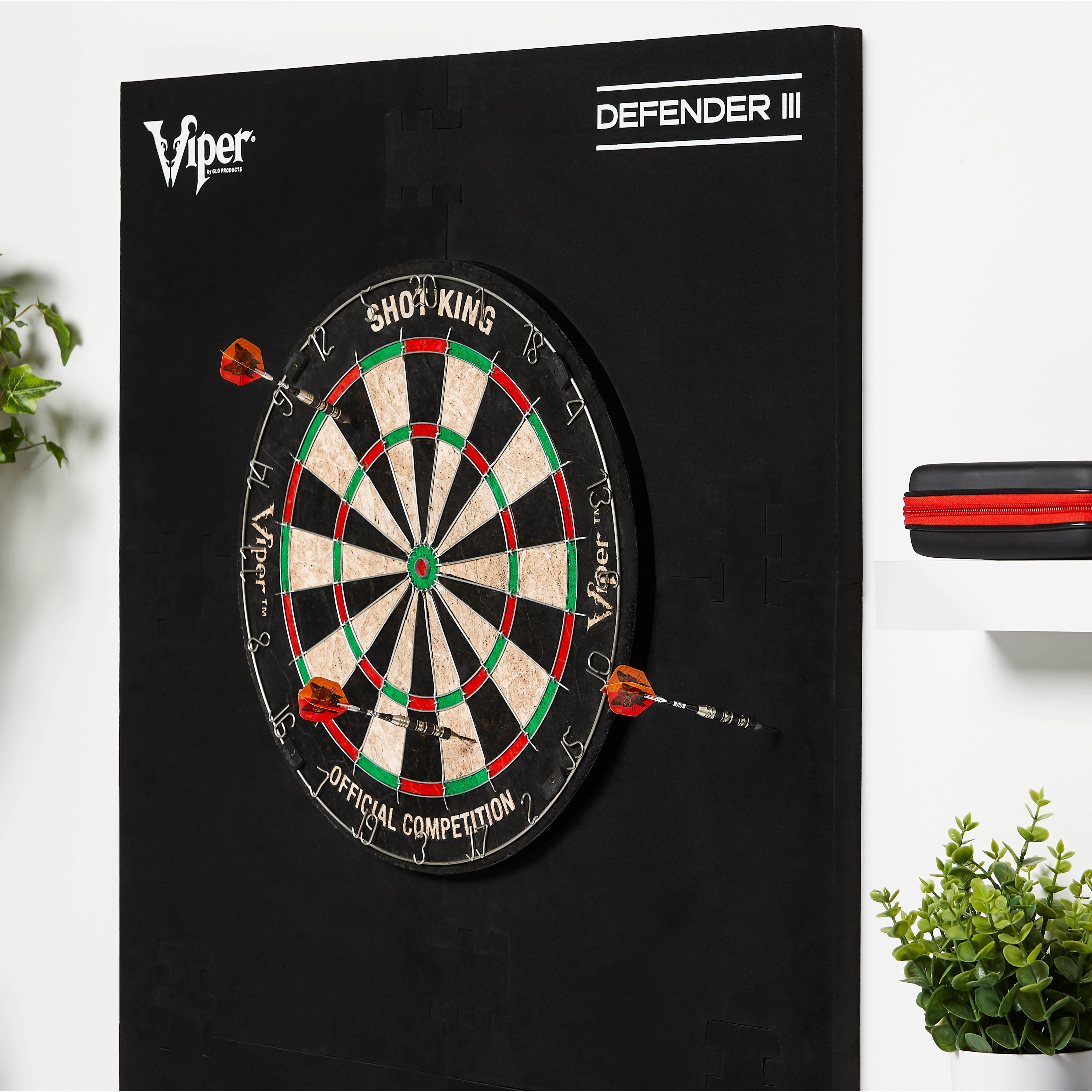 Viper Wall Defender III Dartboard Surround Red