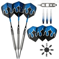 Viper Shot King Steel Tip Dart Set | 80% Tungsten | Blue | 24 Grams