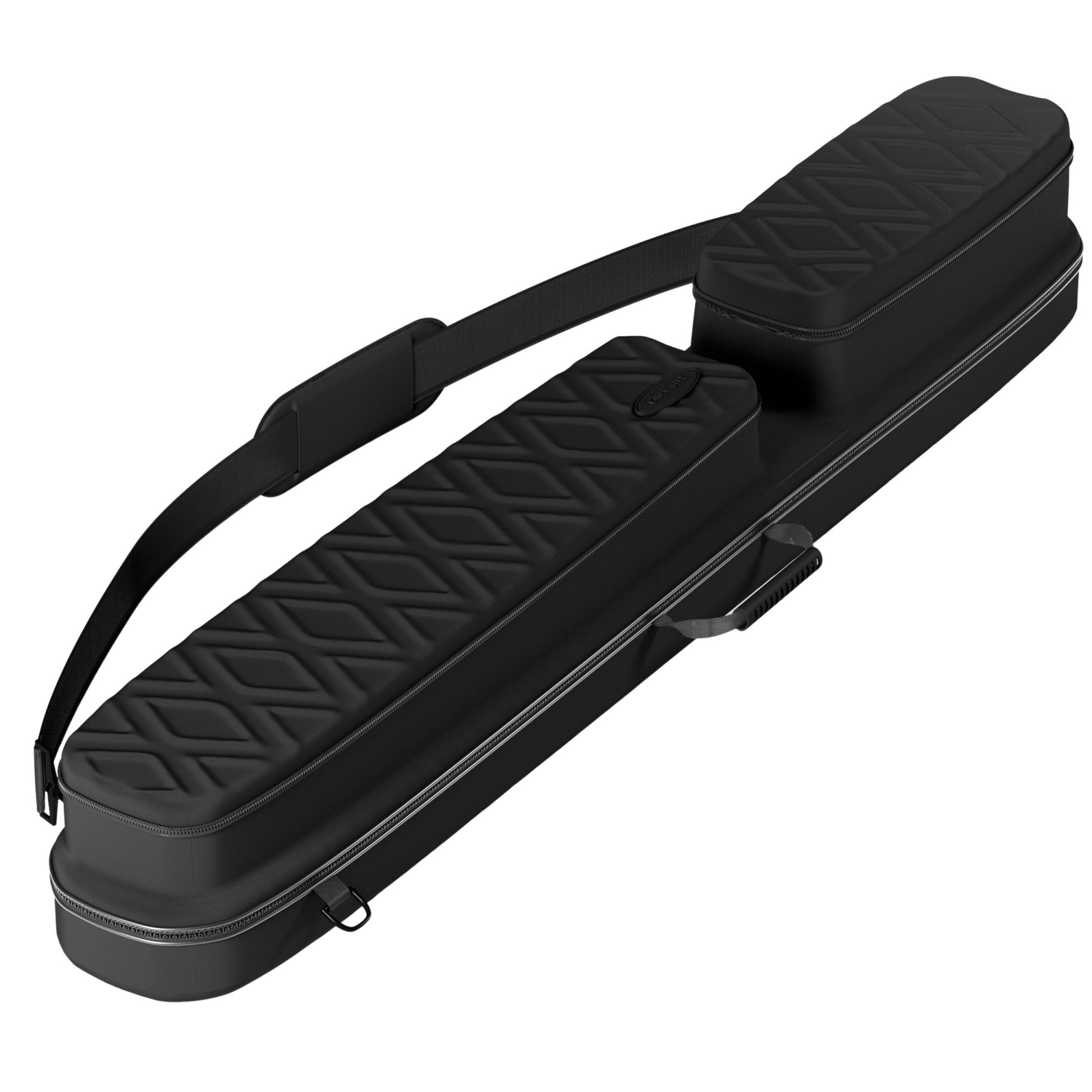 Casemaster Parallax Diamond Billiard Cue Case (Pool Stick Case) | Black