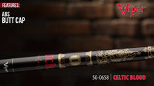 Load and play video in Gallery viewer, Viper Underground Celtic Blood Billiard/Pool Cue Stick
