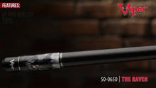 Load and play video in Gallery viewer, Viper Underground Raven Billiard/Pool Cue Stick
