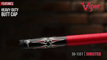 Load and play video in Gallery viewer, Viper Sinister Red Diamonds Billiard/Pool Cue Stick
