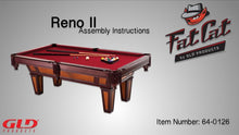 Load and play video in Gallery viewer, Fat Cat Reno 7.5&#39; Billiard Table
