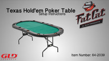 Load and play video in Gallery viewer, Fat Cat Folding Texas Hold&#39;Em Table
