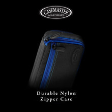 Load image into Gallery viewer, Casemaster Plazma Plus Dart Case Black with Sapphire Zipper and Phone Pocket Dart Cases Casemaster 
