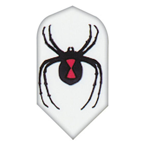 V-75 Poly Royal Hard Flights Slim Black Widow Spider Dart Flights Viper 