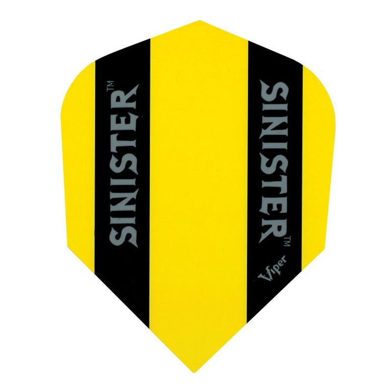 V-100 Sinister Flights Standard Opaque Yellow Dart Flights Viper 