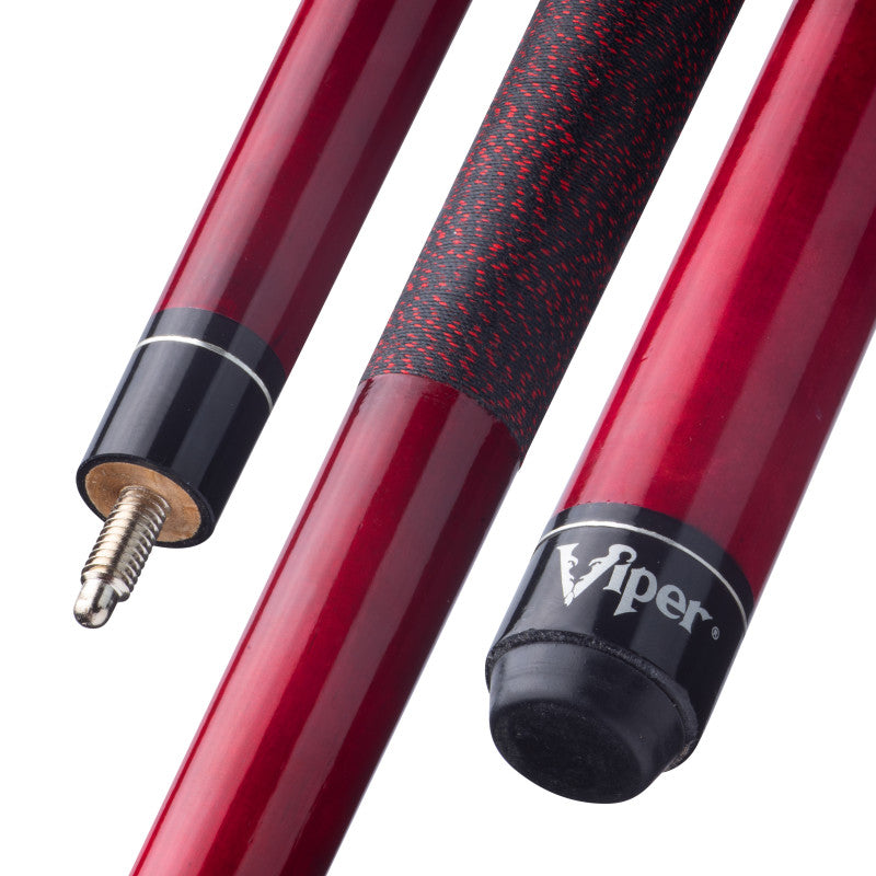 Viper Elite Series Red Wrapped Billiard/Pool Cue Stick 19 Ounce
