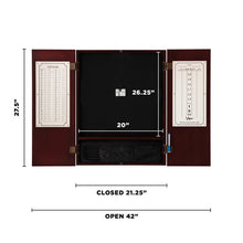 Load image into Gallery viewer, Viper Metropolitan Mahogany Steel Tip Dartboard Cabinet
