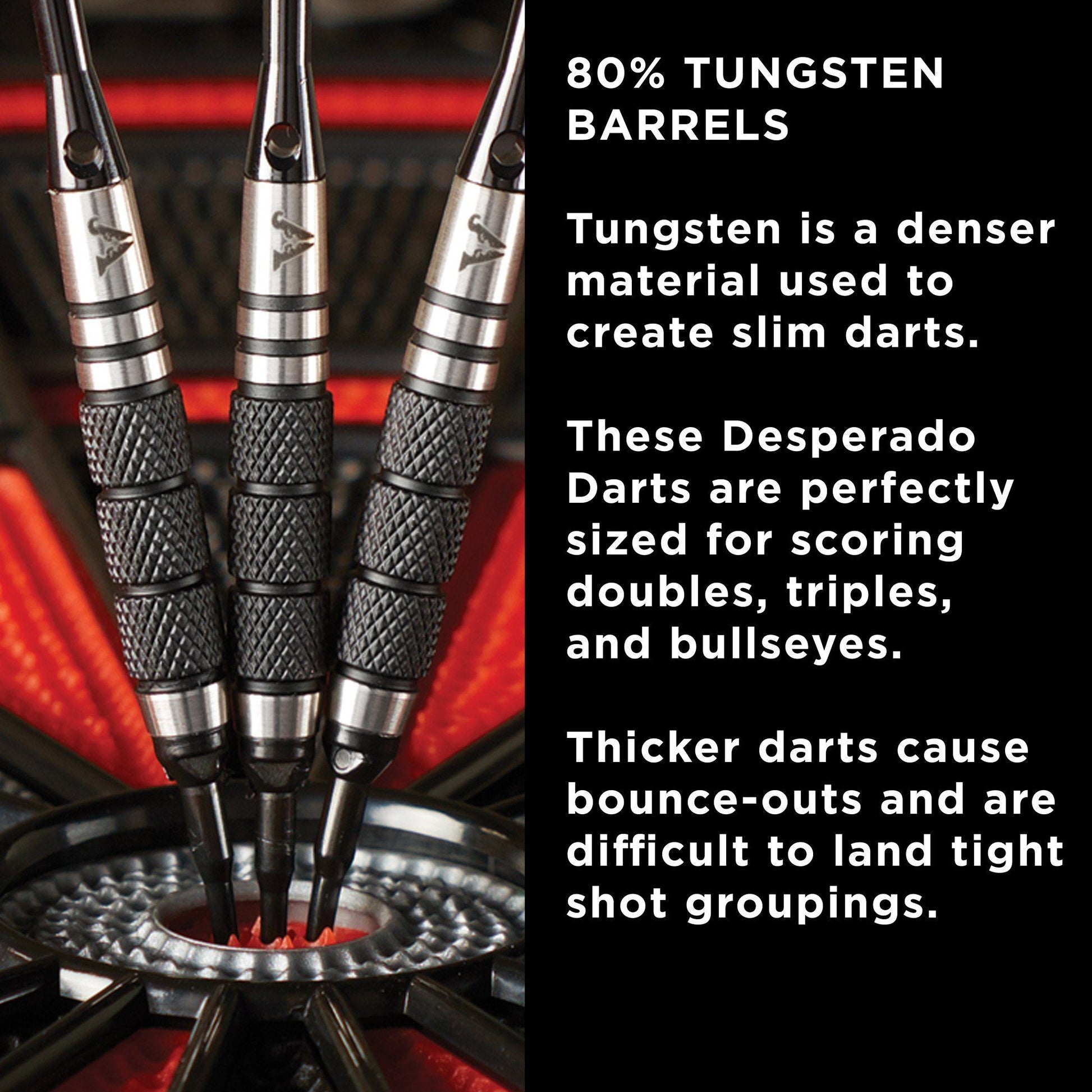[REFURBISHED] Viper Desperado 80% Tungsten Iron Cross Soft Tip Darts 3 Knurled Rings 18 Grams Refurbished Refurbished GLD Products 