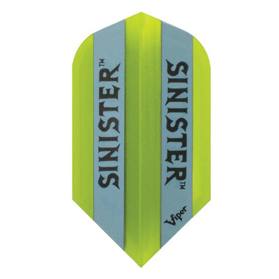 V-100 Sinister Flights Slim Translucent Green Dart Flights Viper 