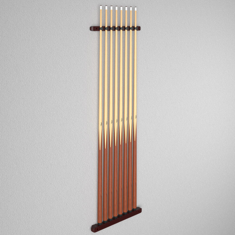 Fat Cat Mahogany 8 Cue 2-Piece Wall Cue Rack