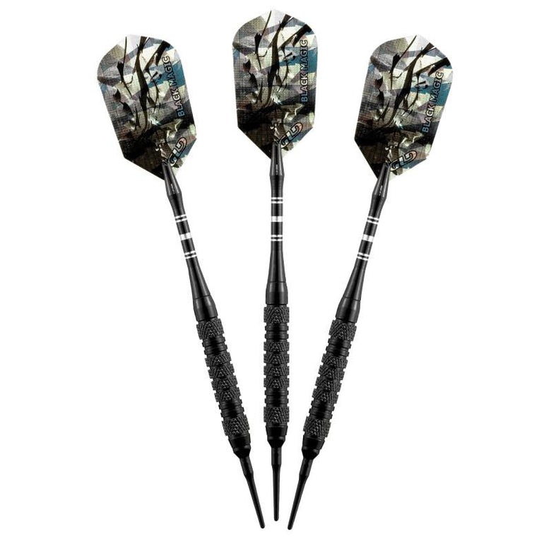 Viper Black Magic Soft Tip Darts 6 Knurled Rings 18 Grams Soft-Tip Darts Viper 