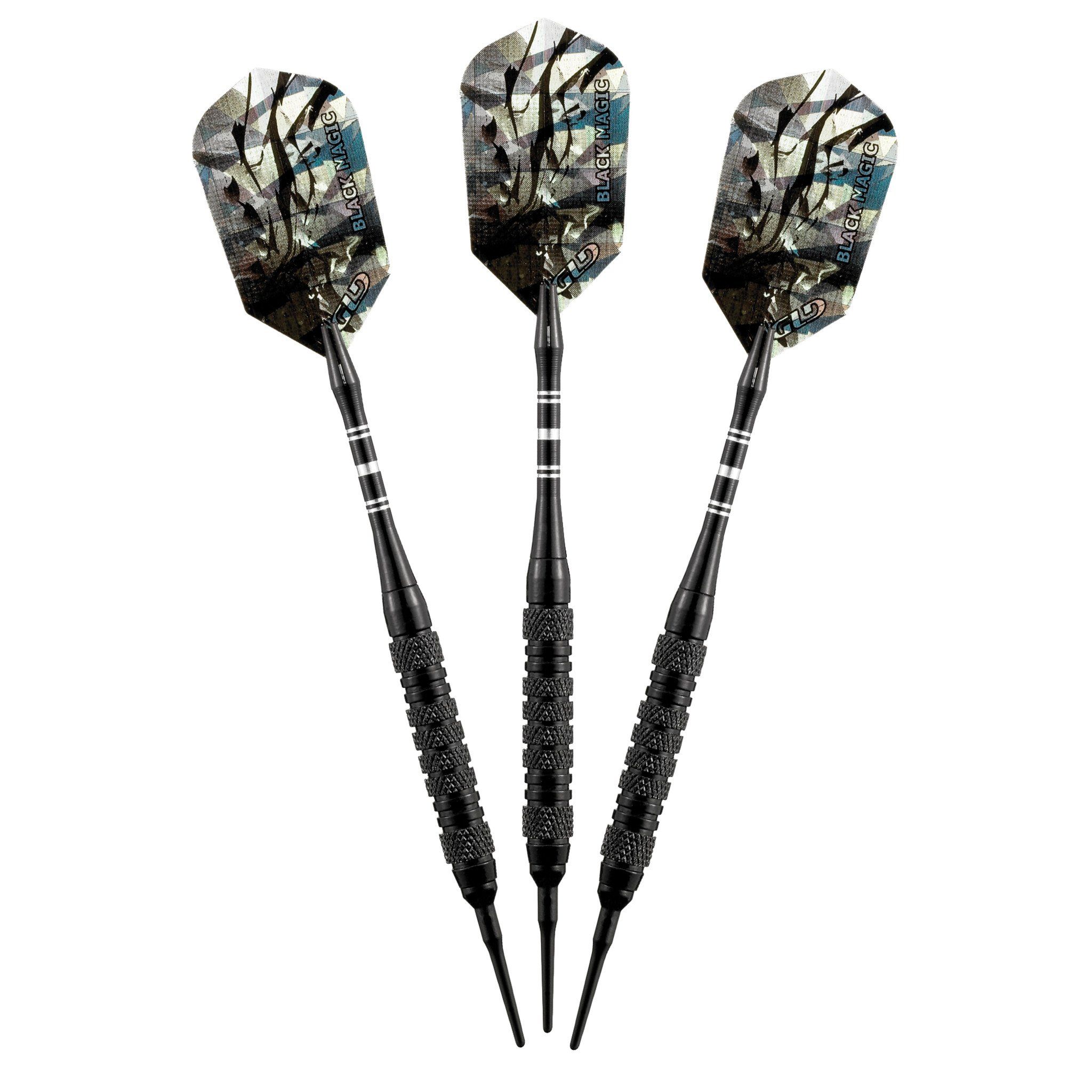 [REFURBISHED] Viper Black Magic Soft Tip Darts 6 Knurled Rings 18 Grams Refurbished GLD Products