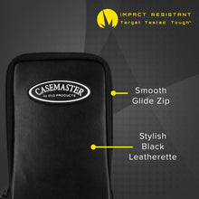 Load image into Gallery viewer, Casemaster Mini Pro Black Leather Dart Case Dart Cases Casemaster 
