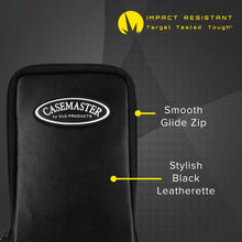 Load image into Gallery viewer, [REFURBISHED] Casemaster Mini Pro Black Leather Dart Case Refurbished Refurbished GLD Products 
