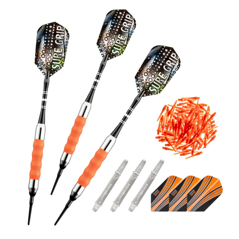 Viper Sure Grip Soft Tip Darts 18 Grams, Orange Accessory Set