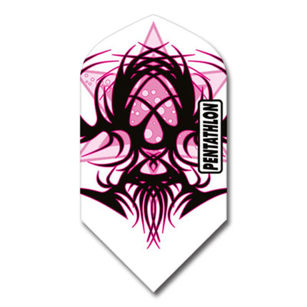 Pentathlon Slim Pink/White/Black Design Flights Dart Flights Viper 