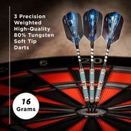 [REFURBISHED] Viper Astro Darts 80% Tungsten Soft Tip Darts Blue Rings 16 Grams Refurbished Refurbished GLD Products 
