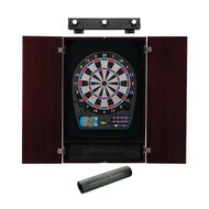 Viper 787 Electronic Dartboard, Metropolitan Mahogany Cabinet, Padded Dart MAt & Shadow Buster Dartboard Lights Darts Viper 