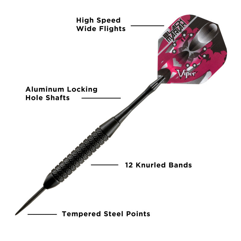 Viper Black Mariah Steel Tip Darts 22 Grams