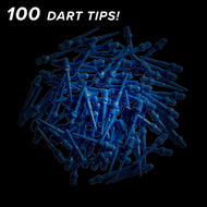 Viper Tufflex Tips II 2BA 100Ct Soft Dart Tips Blue