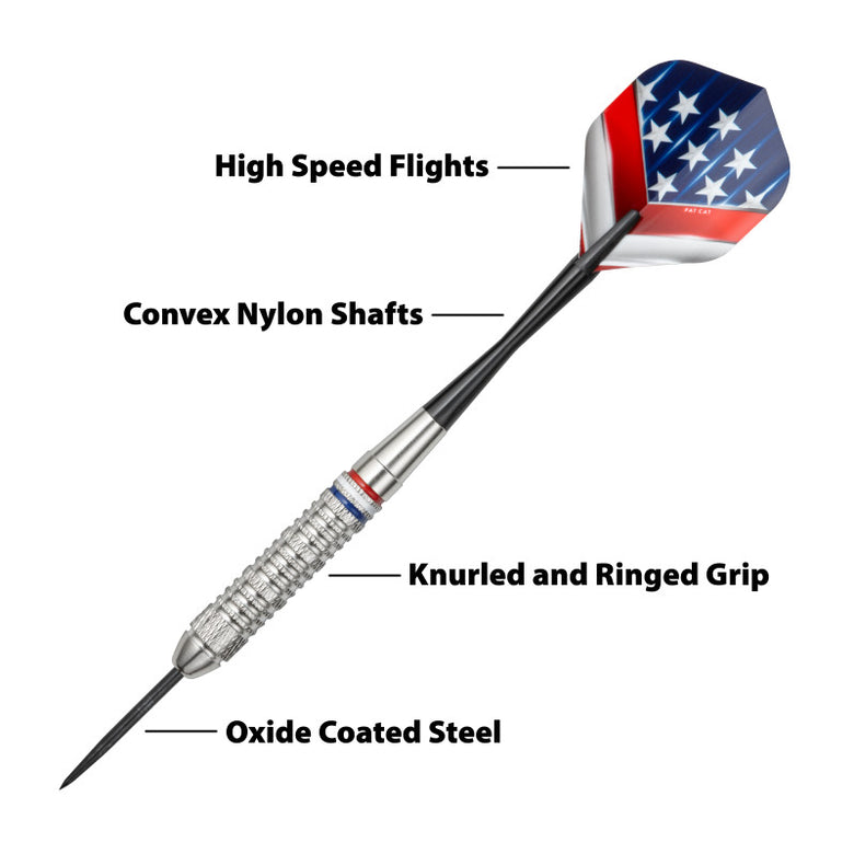 Fat Cat Support Our Troops Steel Tip Dart Set 23 Grams