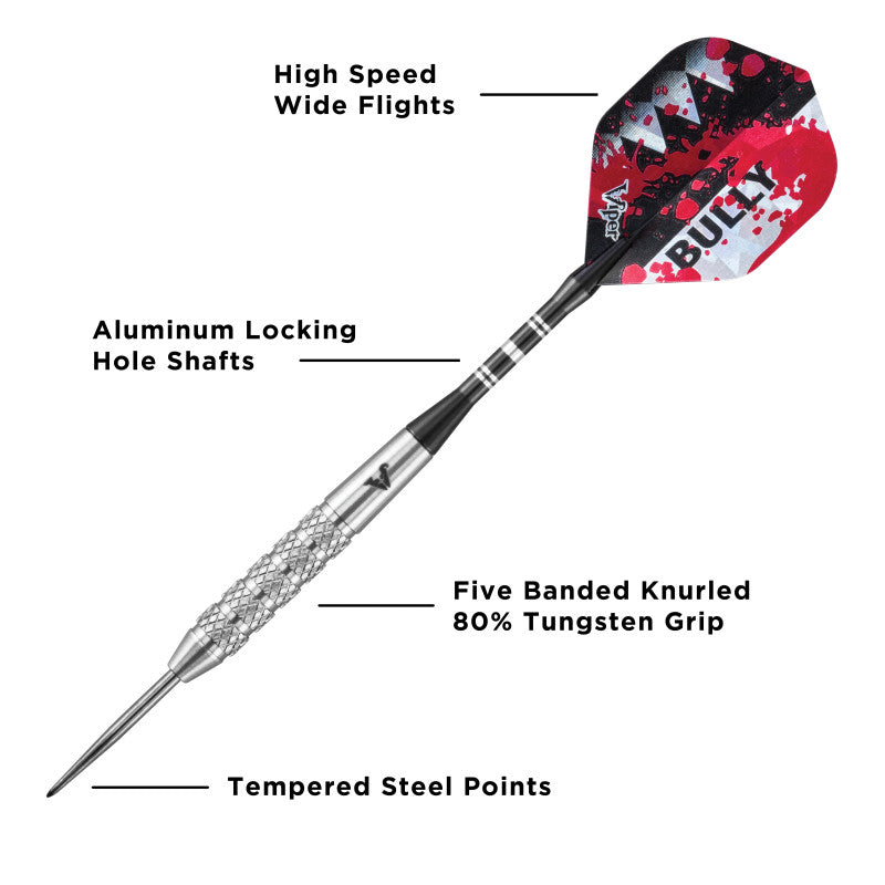 Viper Bully 80% Tungsten Steel Tip Darts 24 Grams