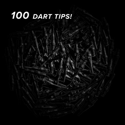 Viper Tufflex Tips SS 2BA Black 100Ct Soft Dart Tips