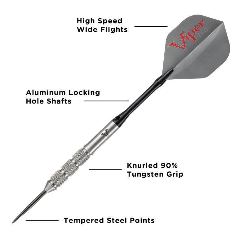 Viper V-Factor 90% Tungsten Steel Tip Darts 24 Grams