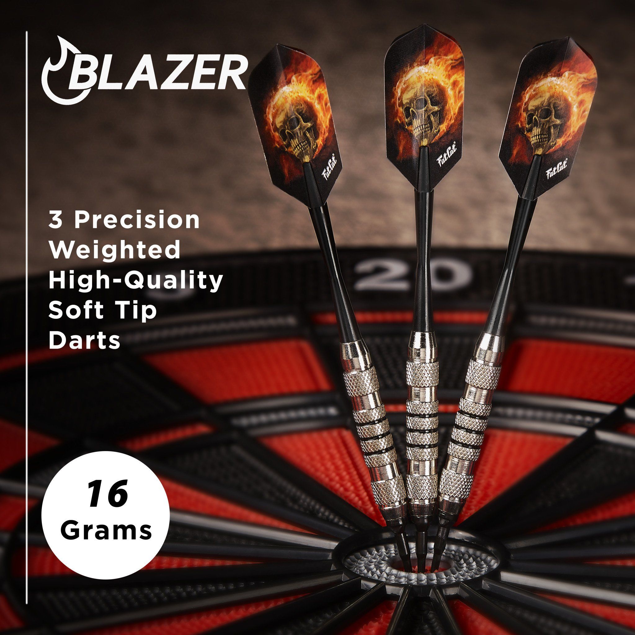 [REFURBISHED] Fat Cat Blazer Soft Tip Darts 16 Grams Refurbished Refurbished GLD Products 