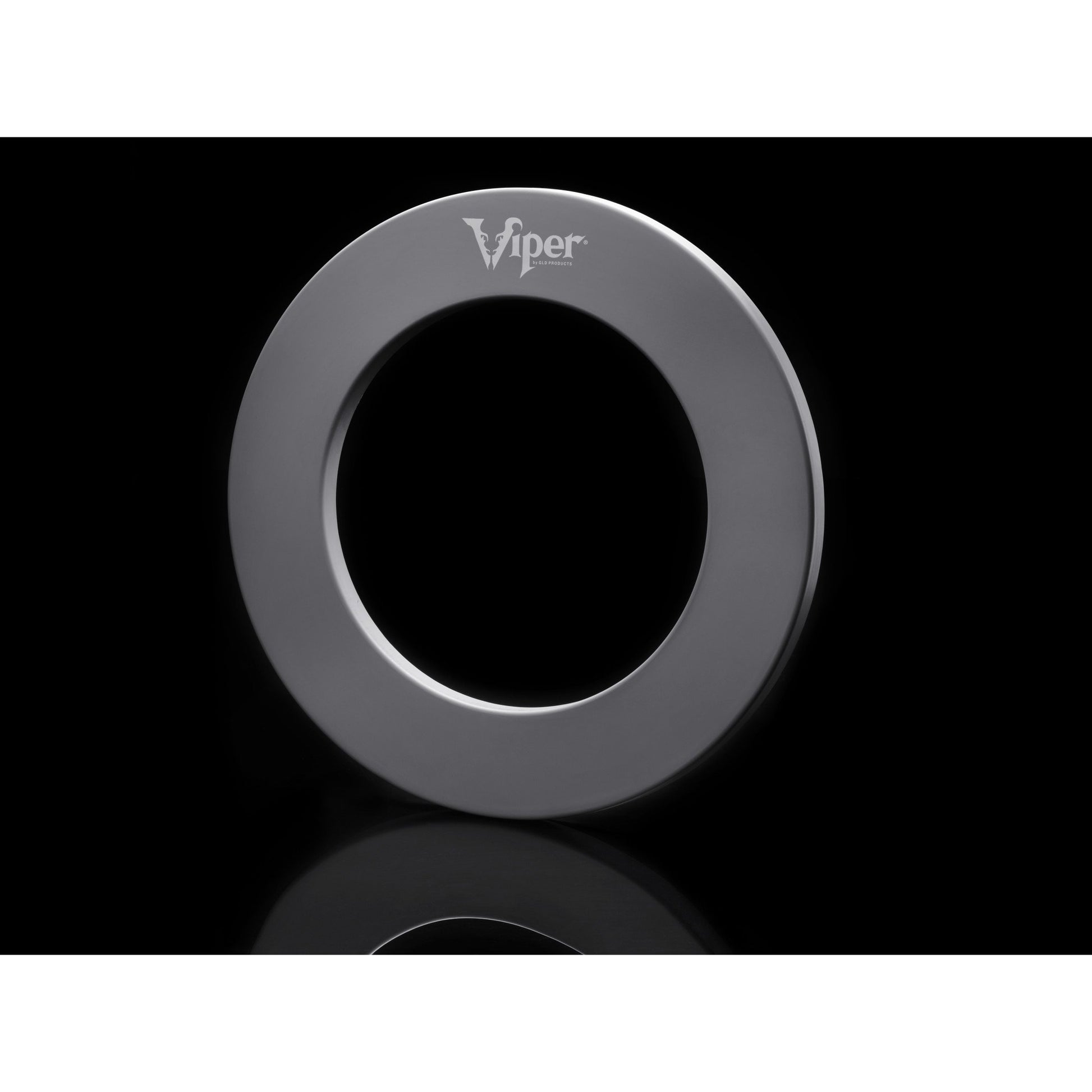 Gray circular dartboard surround ring with Viper logo on black background