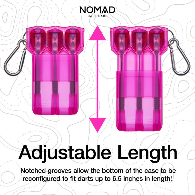 Casemaster Nomad Adjustable Dart Case Neon Pink Dart Cases Casemaster 