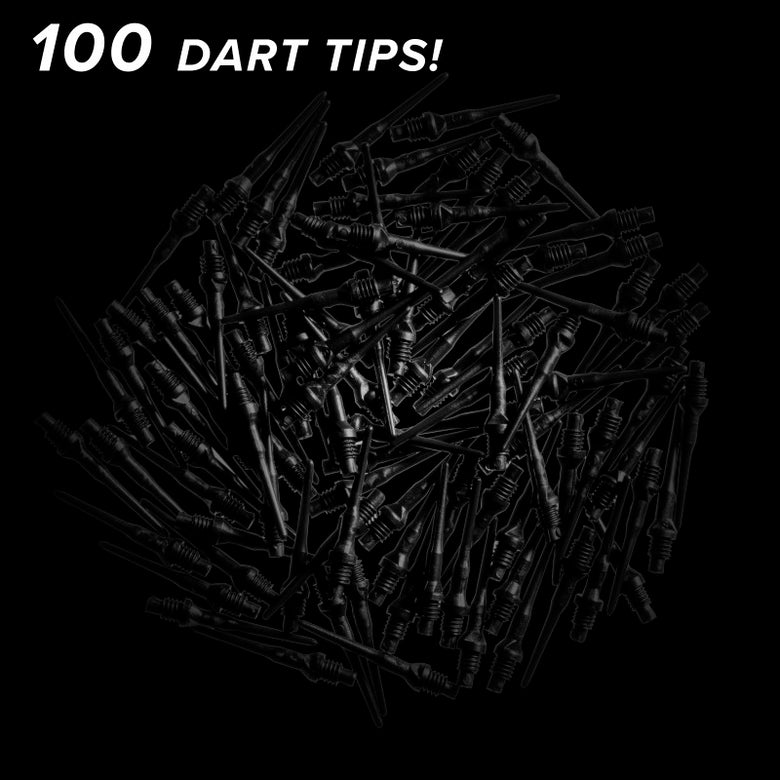 Viper Tufflex Tips II 2BA 100Ct Soft Dart Tips Black