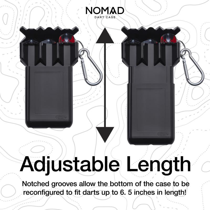 Casemaster Nomad Adjustable Dart Case Black Dart Cases Casemaster 