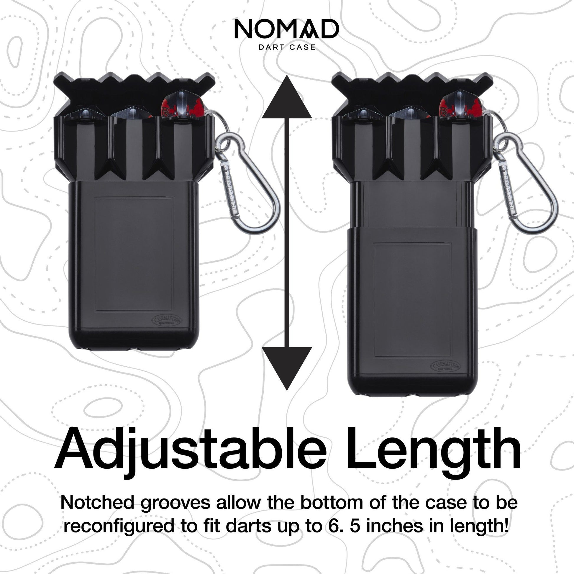 [REFURBISHED] Casemaster Nomad Adjustable Dart Case Black Refurbished Refurbished GLD Products 