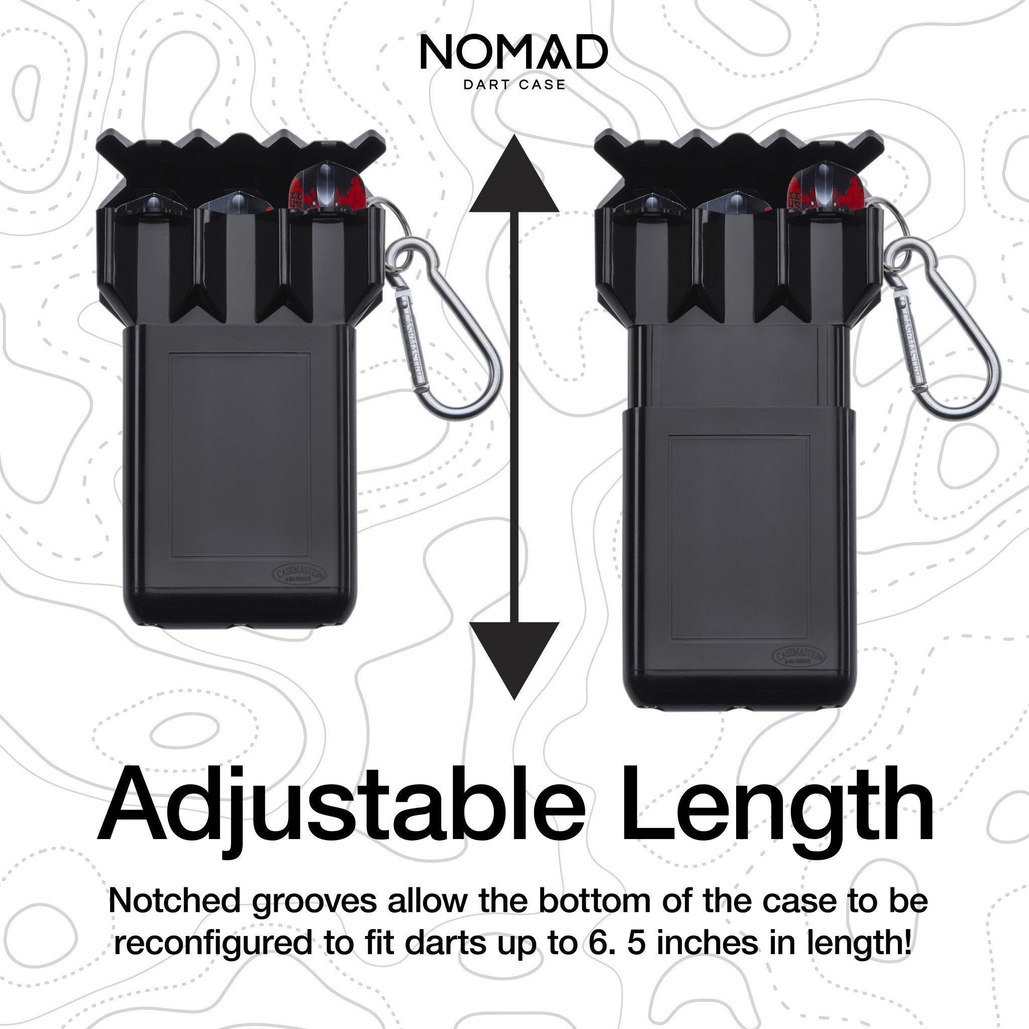 [REFURBISHED] Casemaster Nomad Adjustable Dart Case Black Refurbished Refurbished GLD Products 