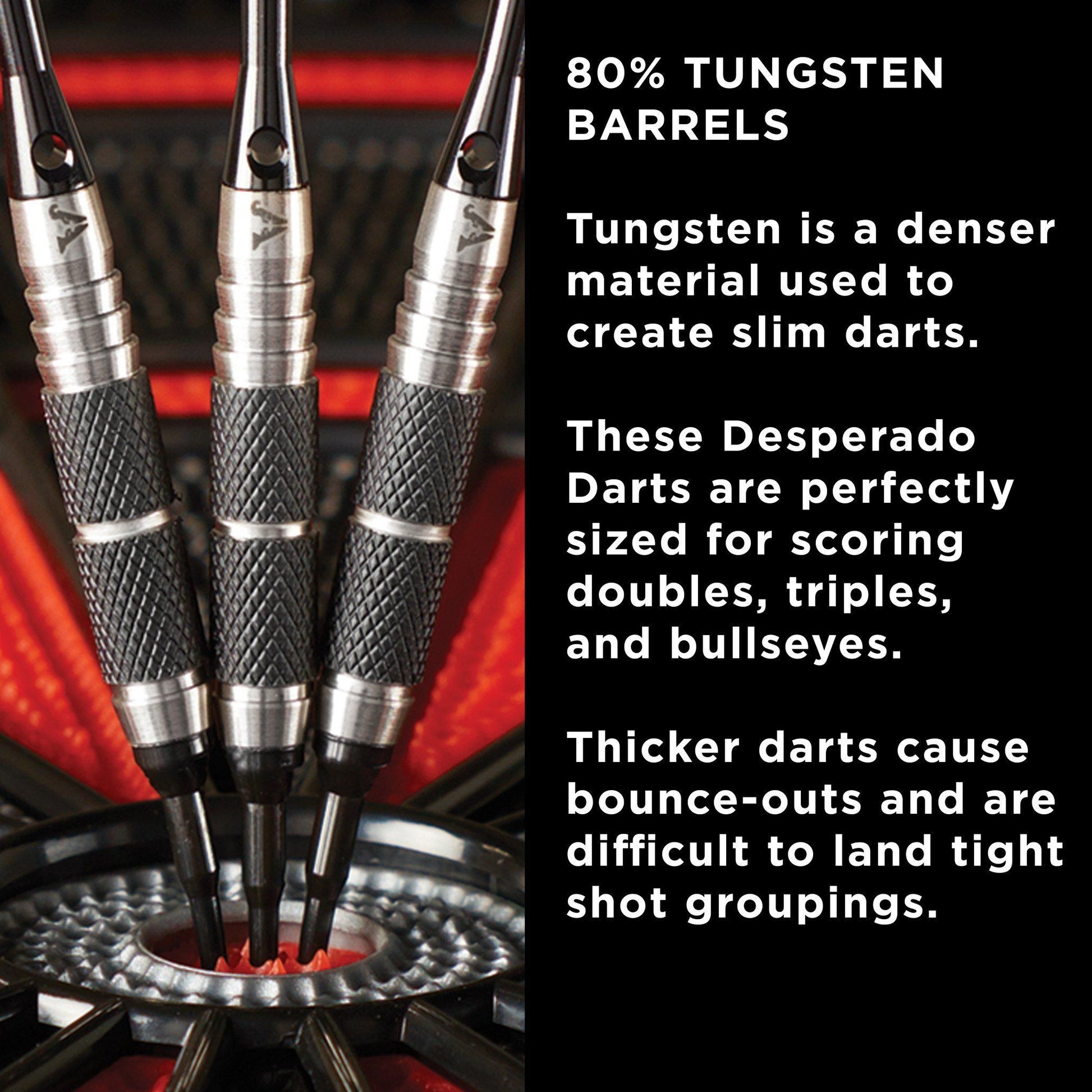 [REFURBISHED] Viper Desperado 80% Tungsten Death Mark Soft Tip Darts 1 Knurled Ring 18 Grams Refurbished Refurbished GLD Products 